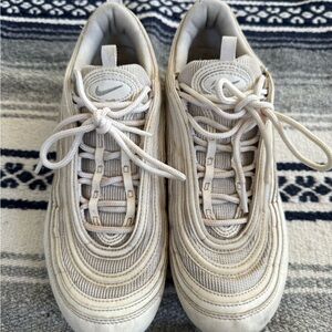 Nike Air Max 97 Triple White Wolf Gray Size 8.5 Women’s